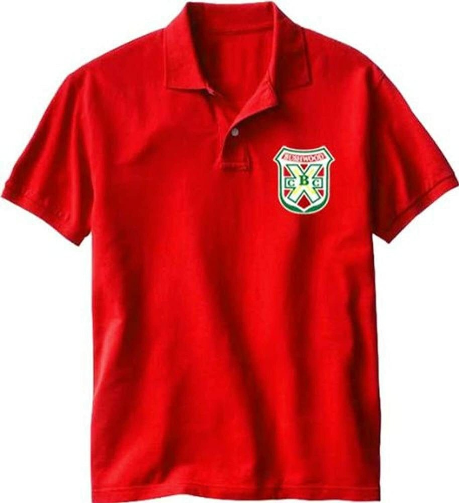 Mens Red Comedy Movie Caddyshack Bushwood CC Country Club Collar Cotton Polo Tee