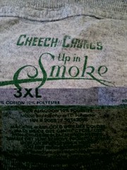 Cheech & Chong Up in Smoke Gray Graphic Logo Crew Neck T-Shirt Men’s 3XL