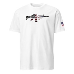 Freedom AR American Flag Patriotic T-Shirt – Benefits Wounded Warrior Project