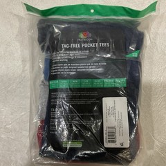 Fruit Of The Loom 6-Tag Free Pocket Tees T-shirts Assorted Colors Small NEW￼￼