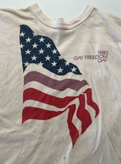 Vintage 1980 Gay Freedom Day Shirt – Russell Athletic Medium (38-40) – Gay Pride