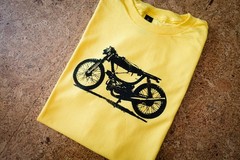 Vintage Puch Magnum Cafe Racer Moped T-Shirt, Retro Motorcycle Maxi Honda Bike