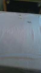 Anvil 6.2 Tee Shirt Large White Black Yellow 50/50