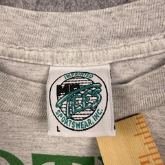 Vintage 90s Football A Way Of Life Retro Sports Graphic T-Shirt Grey L