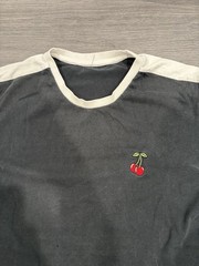 Vintage Y2K Men’s Colorblock Crew Neck Short Sleeve Cotton T-Shirt S,