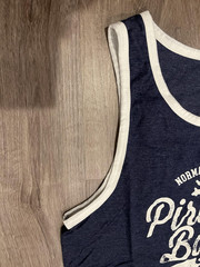 MV Sport Tank Top Mens Large Navy Heather Norman Island Pirate’s Bight BVI Beach