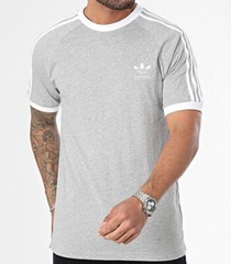 NEW MENS ADIDAS ORIGINALS CALIFORNIA TREFOIL TEE SHIRT ~SIZE LARGE #IA4848 GRAY
