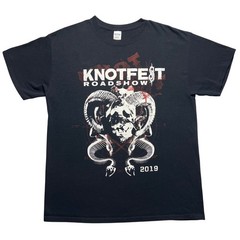 Slipknot Knotfest Roadshow 2019 Tour T Shirt Large Black Gojira Volbeat Behemoth