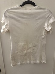 Vintage 1998 Helmut Lang White T-Shirt Small M Archive Made in Italy