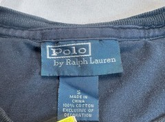 Polo Ralph Lauren Men Classic Fit Black Short Sleeve T-Shirt w Red Pony Logo S
