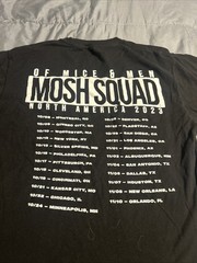 OF MICE & MEN Tour Shirt 2023 Mosh Squad Men’s L T Shirt