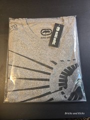 Ecko Unltd Men’s V-Neck Grey Marled Logo T-Shirt Sizes S, M, L, XL NWT