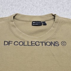 Asos Design DF COLLECTION Thermal T Shirt Olive Green Medium