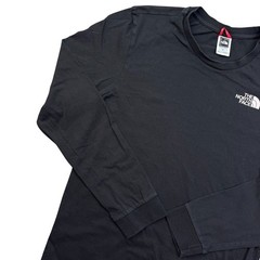 The North Face T-Shirt S Men’s Black Cotton Long Sleeve Walking Hiking Outdoors