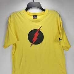 The Flash DC Comics Graphitti Vintage 1999 90s Shirt Mens Medium M Yellow Black