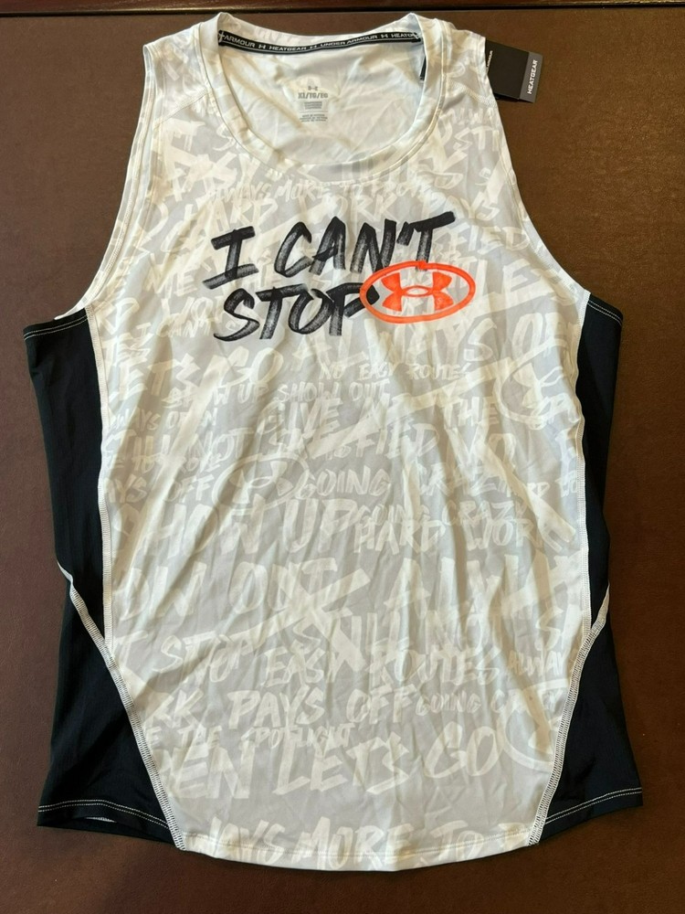 Under Armour Gray Black I Can’t Stop Sleeveless Compression Tank Top XL