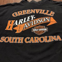Vintage 1999 Harley Davidson Eagle Have a Nice Davidson T Shirt XXL Black Fade