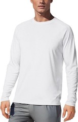 Men’s UPF 50+ Long Sleeve Rash Guard�CQuick Dry Sun Protection Shirt for Running