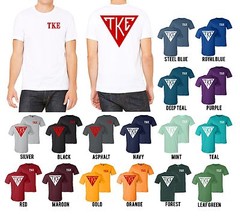 Tau Kappa Epsilon Fraternity Bella+Canvas Shirt TKE Triangle – NEW