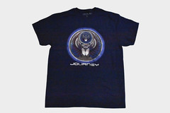 Journey Mens Captured Rock Band Album Cover Navy Shirt New S-2XL