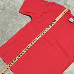 Vintage Pluma Shirt Men Large Crew Tee Red Tshirt Short Sleeve Plain USA Made