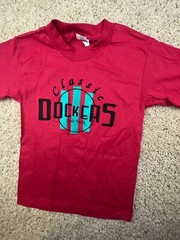 VTG Dockers T Shirt USA Cotton Red “classic Dockers Trademark” Size Medium