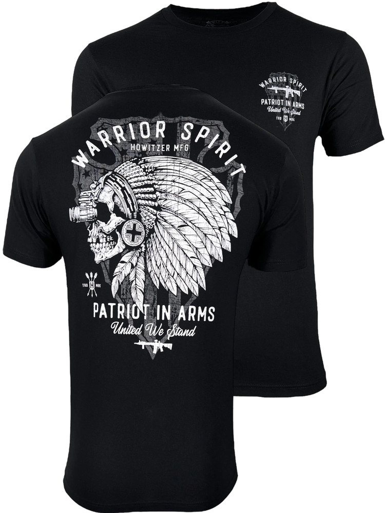 Howitzer Style Men’s T-Shirt Patriot Warrior Military Grunt MFG