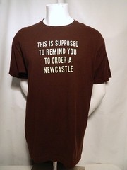 Newcastle Brown Ale Beer United Kingdom England Pub No Bollocks Bar T Shirt XL