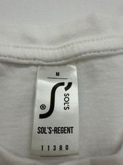 Sol’s-Regent Boys White Sports Graphic Logo T-Shirt Size M New