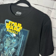 Disney Star Wars Black and Blue Short Sleeve Tee SZ M Pinball Graphic Streetwear