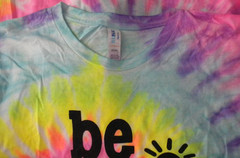 Unisex 2X Tee T-shirt “Be Kind” Tie Dye Pink Yellow rainbow Short Sleeve Pride