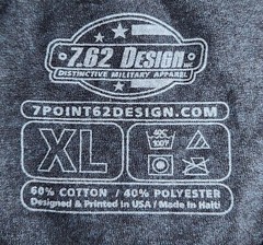 7.62 Design “Come & Take It” T-Shirt Mens Sz XL, Short Sleeve, Gray, Patriotic