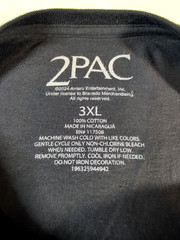 TUPAC Trust Nobody Black Graphic T Shirt 2024 Mens Size 3XL Rap Hip Hop