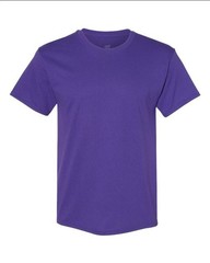 Hanes 5170 5XL EcoSmart Crewneck Short Sleeve Tee Pit to Pit 31″ Unisex Purple