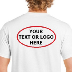 Custom TEXT/LOGO/PHOTO T-Shirt, Youth/Adult/Big Sizes to 6X, Many Colors!