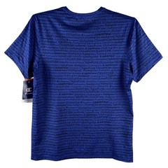 Champion T-Shirt Men’s Medium Crew Neck Mesh Fabric Signature Logo Blue NEW