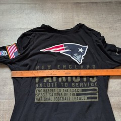 Nike NFL On Field Mens New England Patriots Jersey Long Sleeve Black Size M EUC