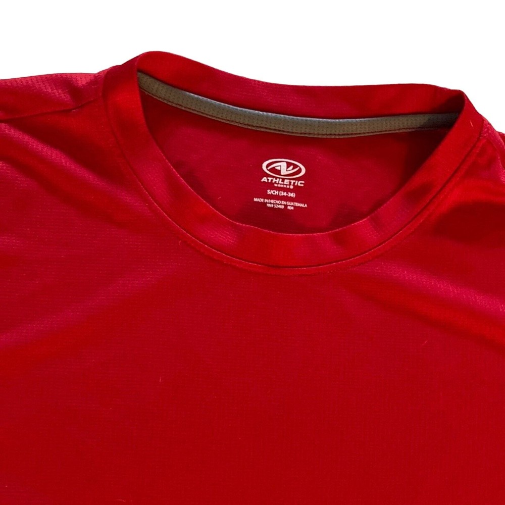 Men’s Athletic DriWorks Red Shirt size S