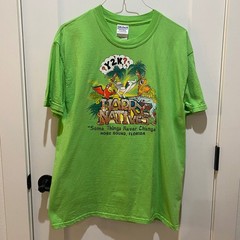 Gildan’s Men’s Short Sleeve T-Shirt. Large. Lime Green. Cotton.