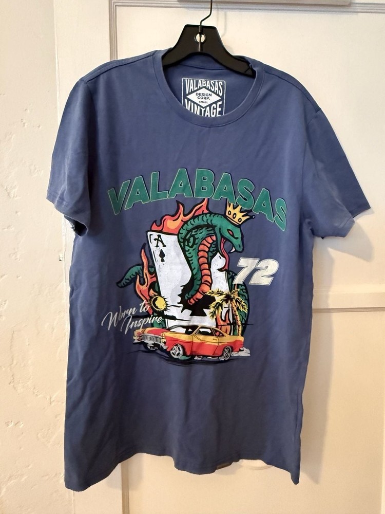 Valabasas Muscle Car Club Graphic T-Shirt Size Small
