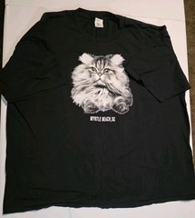 Vintage Cat T Shirt Myrtle Beach SC Black Cal Cru USA Graphic Tee Mens 3XL