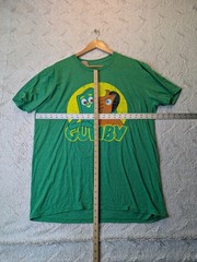 Tee Luv Gumby and Pokey Men’s T-Shirt XL Green Distressed Retro Graphic Vintage