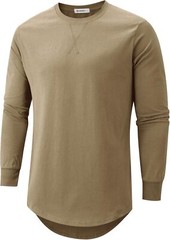 Mens 100% Cotton Pre-Shrunk Longline Crewneck T-Shirt Hip Hop Urban Style S-4XL