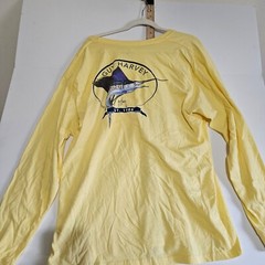 VTG Guy Harvey Original Fish Shirt XL Yellow Single Pocket USA Graphic Print