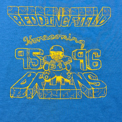 Vintage Russell Athletic Shirt Mens XL Blue Single Stitch Homecoming 95-96 USA