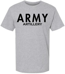 Army Artillery T-Shirt U.S Military Field Corps Soldier Physical Training PT Tee