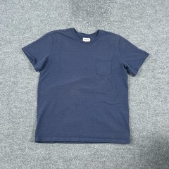 Taylor Stitch Shirt Mens 44 Blue Pocket Tee Recycled Cotton Blend Crewneck