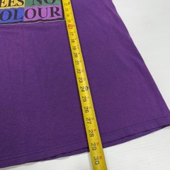 Cross Colours LA Mens Shirt XL Purple Love See No Color Graphic Rainbow Pride