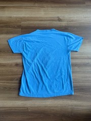 Vintage Castle Rock Wrestling Graphic T-Shirt Russell Athletic NuBlend Blue