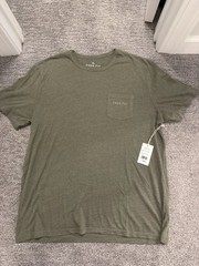 Free Fly Shirt Men’s Size XL Olive Green Redfish Camo Pocket Tee Crew Neck NEW
